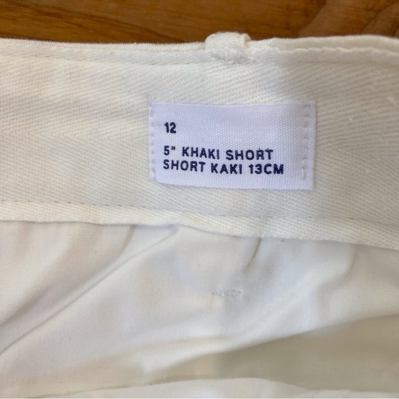 GAP white khakis shorts 13 inches cotton bermudas spandex cotton stretchy 12 - Picture 6 of 13